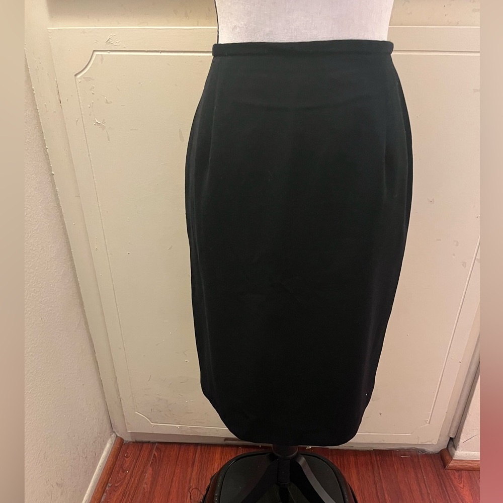 Black Skirt with small split
